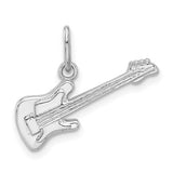Electric Guitar Charm - Sterling Silver