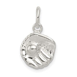 Mini Baseball Glove Charm - Sterling Silver