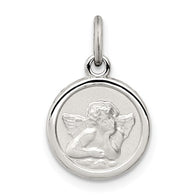 Mini Guardian Angel Charm - Sterling Silver