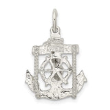 Mariners Crucifix Cross Charm - Sterling Silver