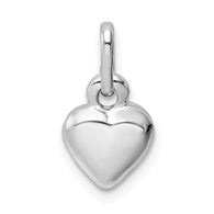 Heart Charm - Sterling Silver