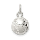 Mini Baseball Charm - Sterling Silver