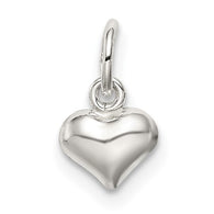 Mini Heart Charm - Sterling Silver