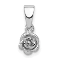 Mini Rose Charm - Sterling Silver