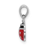 Mini Red Ladybug Charm - Sterling Silver