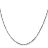 2MM Curb Chain - Sterling Silver