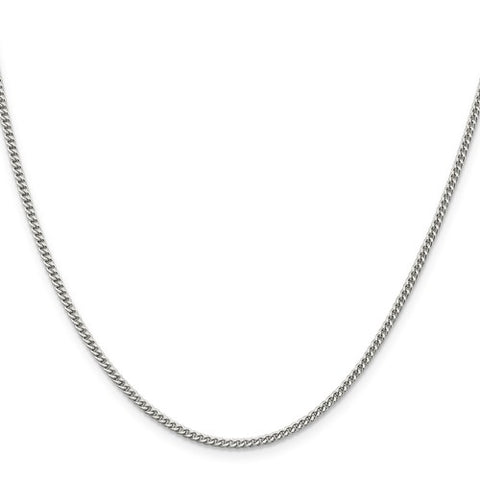 2MM Curb Chain - Sterling Silver