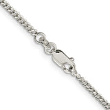 2MM Curb Chain - Sterling Silver