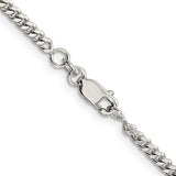 3MM Curb Chain - Sterling Silver