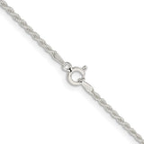 1.8MM Rope Chain - Sterling Silver