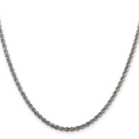 2.5MM Rope Chain - Sterling Silver