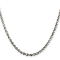 3MM Rope Chain - Sterling Silver