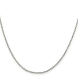 1.4MM Figaro Chain - Sterling Silver