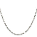 2.85MM Figaro Chain - Sterling Silver