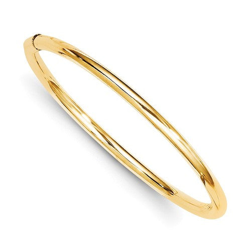 5" Baby Bangle Bracelet - 14K Yellow Gold