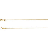 1.5MM Cable Chain (Available in 12", 14" and 16") - 18K Yellow Gold