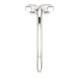 Cross Heart Ring Size 3.5 - Sterling Silver