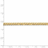 3.7MM Flat Cuban Link Chain (Available in 16", 18", 20" and 24") - 14K Yellow Gold