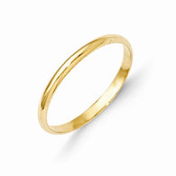 1.6MM Polished Ring (Available in sizes 1-4) - 14K Yellow Gold
