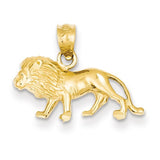 Mini Lion Charm - 14K Yellow Gold