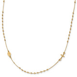 16" Rosary Necklace - 14K Yellow Gold