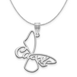 Custom Butterfly Charm Necklace - Sterling Silver