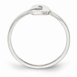 Block Letter Initial Ring (Available in sizes 5-7) - Sterling Silver