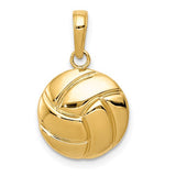 Volleyball Charm - 14K Yellow Gold
