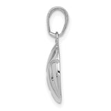 Volleyball Charm - 14K White Gold
