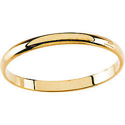 1.5MM Polished Ring Size 3 - 14K Yellow Gold