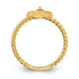 Angel Charm Ring Size 4.75 - 14K Yellow Gold