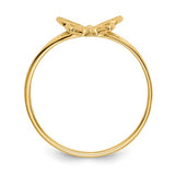 Butterfly Ring Size 5 - 14K Yellow Gold