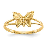 Butterfly Ring Size 5 - 14K Yellow Gold
