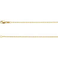 1MM Raso 16" Chain - 14K Yellow Gold