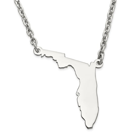 20MM Florida 18" Necklace - Sterling Silver
