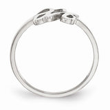 Script Initials Ring (Available in sizes 5-7) - Sterling Silver
