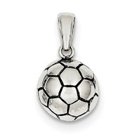 Mini Soccer Ball Charm - Sterling Silver