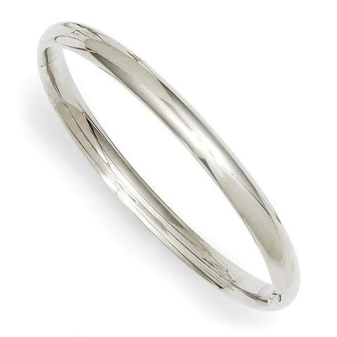 6" Baby Hinged Bangle Bracelet (Available in 14K Yellow or 14K White Gold)
