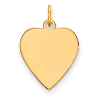 Custom Heart Charm - 10K Yellow Gold