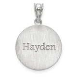 Custom Basketball Charm - 10K White Gold